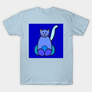 CAT BUDA COLORS BLUE T-Shirt